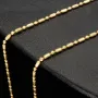 Feine Goldkette aus edlem 585er (14 Karat) Gelbgold – filigran & elegant ca. 44cm lang, ca. 1,4m m breit
