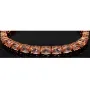 Rosévergoldetes Armband für Damen aus 925er Silber mit Zirkonia im Ovalschliff - Armband längenverstellbar in ca. 16-24 cm