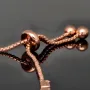 Exquisites 925er Silberarmband, rosévergoldet für Damen mit Zirkoniabesatz im Baguette- und Diamantschliff – Armband längenverstellbar von ca. 16-24 cm