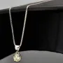 Elegantes Schmuckset -Silberkette und Anhänger aus 925er Sterling Silber mit Zirkonia im Brillantschliff (Diamantimitation) - ca. 45cm