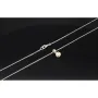 Elegantes Schmuckset -Silberkette und Anhänger aus 925er Sterling Silber mit Zirkonia im Brillantschliff (Diamantimitation) - ca. 45cm