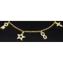 Edles Silberarmband - zeitloses Bettelarmband aus vergoldetem 925 Sterling Silber - Länge verrstellbar ca. 17- 20 cm