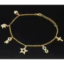 Edles Silberarmband - zeitloses Bettelarmband aus vergoldetem 925 Sterling Silber - Länge verrstellbar ca. 17- 20 cm