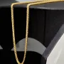 Fein gearbeitete Goldkette / Fuchsschwanzkette aus hochwertigem 585 14k Gelbgold (ca. 65cm lang, 2mm breit)