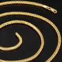 Fein gearbeitete Goldkette / Fuchsschwanzkette aus hochwertigem 585 14k Gelbgold (ca. 65cm lang, 2mm breit)