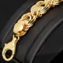 Premium Königsarmband in außergewöhnlichem Design aus edlem 14K 585 Gold , ca. 6,5mm breit, 23cm lang (ca. 13g)