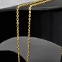 Stilvolle Goldkette / Ankerkette aus glänzendem 585 / 14K Gold , ca. 50 cm Länge 2,3 mm