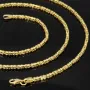 Exquisite Königskette in klassisch, zeitlosem Design aus 14k 585 Gold (Gelbgold) in 2,2 mm Stärke - Länge 50cm