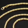 Funkelnde Königskette aus 14k 585 Gold (Gelbgold) in ca. 2,2mm Stärke - Länge 55cm