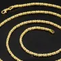 Hochwertige Königskette aus 14k 585 Gold (Gelbgold) in 2,2mm Stärke - Länge 70cm
