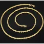 Kordelkette in klassischem Design in ca. 60 cm Länge aus funkelndem 585er Gold 14k ca. 3mm Breite