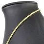 Kordelkette in klassischem Design in ca. 60 cm Länge aus funkelndem 585er Gold 14k ca. 3mm Breite
