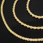 Kordelkette in klassischem Design in ca. 60 cm Länge aus funkelndem 585er Gold 14k ca. 3mm Breite