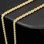 Kordelkette in klassischem Design in ca. 60 cm Länge aus funkelndem 585er Gold 14k ca. 3mm Breite