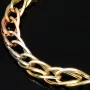 Exklusives Tricolor-Goldarmband aus 14K 585 Gold – Eleganz in Gelbgold, Roségold und Weißgold (ca. 19,5 cm, 7 mm)