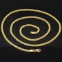 Feingliedrige Goldkette aus hochwertigem 585 / 14K Gold (Gelbgold) , ca. 55 cm Länge 3mm