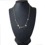 Glänzende Ankerkette mit fantasievollen Elementen aus hochwertigem 585 14k Gold mit Zirkoniabesatz (längenverstellbar von 45cm-ca. 47,5cm)