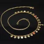 Sehr schöne Ankerkette aus edlem 14K 585er Gold (Gelbgold) mit dekorativen Elementen (verstellbar entweder ca. 42cm oder 45cm)