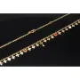 Sehr schöne Ankerkette aus edlem 14K 585er Gold (Gelbgold) mit dekorativen Elementen (verstellbar entweder ca. 42cm oder 45cm)
