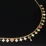 Sehr schöne Ankerkette aus edlem 14K 585er Gold (Gelbgold) mit dekorativen Elementen (verstellbar entweder ca. 42cm oder 45cm)