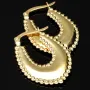 Exquisite Creolen / Hoops in elegantem, zeitlosen Design aus edlem, polierten 585 / 14K Gold