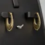 Exquisite Creolen / Hoops in elegantem, zeitlosen Design aus edlem, polierten 585 / 14K Gold