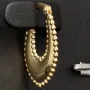 Exquisite Creolen / Hoops in elegantem, zeitlosen Design aus edlem, polierten 585 / 14K Gold
