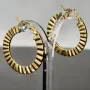Sehr schöne Creolen aus edlem Gold (585er 14K Gelbgold) mit Klappverschluss