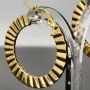 Sehr schöne Creolen aus edlem Gold (585er 14K Gelbgold) mit Klappverschluss
