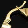 Sehr schöne Creolen aus edlem Gold (585er 14K Gelbgold) mit Klappverschluss