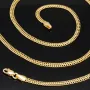 Filigrane Goldkette aus funkelndem 585 / 14K Gold (Gelbgold) , ca. 56 cm Länge 3mm