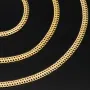 Filigrane Goldkette aus funkelndem 585 / 14K Gold (Gelbgold) , ca. 56 cm Länge 3mm