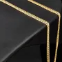 Filigrane Goldkette aus funkelndem 585 / 14K Gold (Gelbgold) , ca. 56 cm Länge 3mm