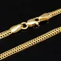 Filigrane Goldkette aus funkelndem 585 / 14K Gold (Gelbgold) , ca. 56 cm Länge 3mm