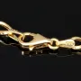 Exklusives Armband aus 585er (14k) Tricolor Gold (Gelbgold, Roségold und Weißgold) - ca. 20cm, ca. 5,5mm