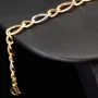 Exklusives Armband aus 585er (14k) Tricolor Gold (Gelbgold, Roségold und Weißgold) - ca. 20cm, ca. 5,5mm
