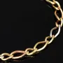 Exklusives Armband aus 585er (14k) Tricolor Gold (Gelbgold, Roségold und Weißgold) - ca. 20cm, ca. 5,5mm