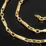Sehr schöne Goldkette / Ankerkette mit außergewöhnlichem Greco-Design aus 14K 585er Gold (Gelbgold) – ca. 55 cm, 4mm - Hochwertig verarbeitet