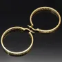 Creolen aus 14 Karat 585 Gold mit feinem Greco-Muster – zeitlos & stilvoll