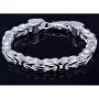 Silberarmband Königsarmband aus Silber (ca. 83,9g, 24 cm Länge, 8mm Breite) 925er Sterlingsilber
