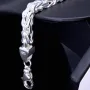 Silberarmband Königsarmband aus Silber (ca. 83,9g, 24 cm Länge, 8mm Breite) 925er Sterlingsilber