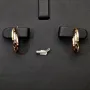 Tricolor Gold-Creolen – Eleganz in drei Goldtönen aus 585er 14K Gold (Gelbgold, Roségold und Weißgold)