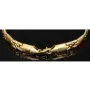 Luxuriöses Gold-Armband aus 14K 585er Gelbgold – halb matt, halb poliert (ca. 23 cm Länge und ca. 8mm Breite)