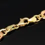 Feines Tricolor-Goldarmband für Damen – zeitlos elegant aus 585er (14k) Gold (Gelbgold, Roségold und Weißgold) ca. 20,5cm ca. 7,5mm