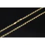 Funkelnde Goldkette für Damen in außergewöhnlichem Herz-Design aus hochwertigem Gold 585 / 14k (Bicolor Gelb- und Weißgold) ca. 50cm Länge, ca. 4mm