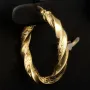Edle Twist - Creolen in zeitlosem, filigranen Greco - Design aus hochwertigem 585er / 14K Gold