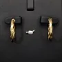 Edle Twist - Creolen in zeitlosem, filigranen Greco - Design aus hochwertigem 585er / 14K Gold