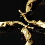 Edle Twist - Creolen in zeitlosem, filigranen Greco - Design aus hochwertigem 585er / 14K Gold