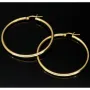 Glänzende Creolen in klassischem, elegantem Design aus 14K 585 Gold glänzend poliert (Gelbgold)