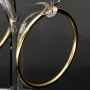Glänzende Creolen in klassischem, elegantem Design aus 14K 585 Gold glänzend poliert (Gelbgold)